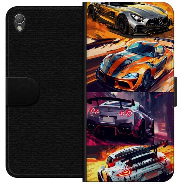 Sony Xperia Z3 Lommeboketui Rallyfeber - intensivt motiv med rallybiler