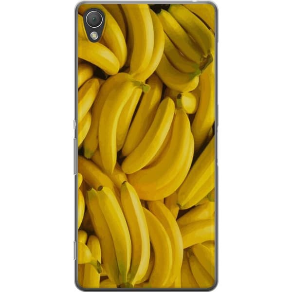 Sony Xperia Z3 Läpinäkyvä kuori Banaani kuvio