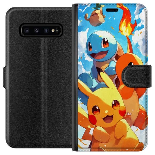 Samsung Galaxy S10 Lompakkokotelo Pocket Creatures - innoittanut Pokémonista mainitsematta nimeä