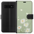 Miniatyrbilde 1 av 3: Samsung Galaxy S10 Lommeboketui Prestekrager - blomstrete mønster i svensk sommerstil