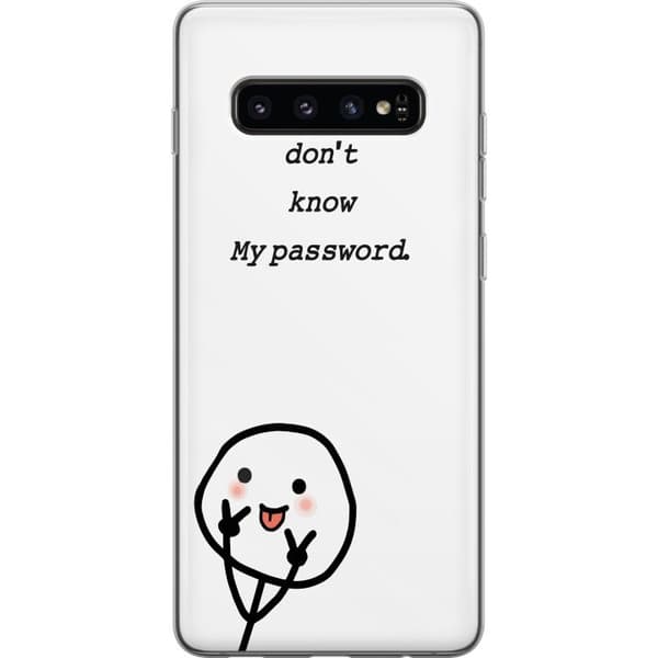 Samsung Galaxy S10 Gjennomsiktig deksel Du Kjenner Ikke Mitt Passord