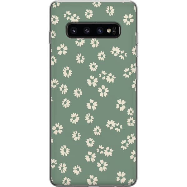 Samsung Galaxy S10 Läpinäkyvä kuori Kukkaisunelma - Värikäs Kukkakuvio