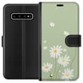Miniatyrbild 1 av 3: Samsung Galaxy S10+ Plånboksfodral Prästkragar – blommigt mönster i svensk sommarstil
