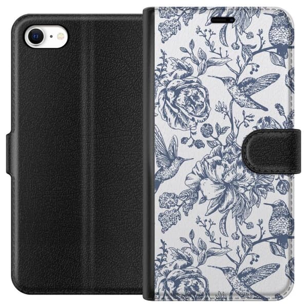 Apple iPhone 6s Lommeboketui Blomster & Fugler - Romantiskt Vintage-stil Mønster