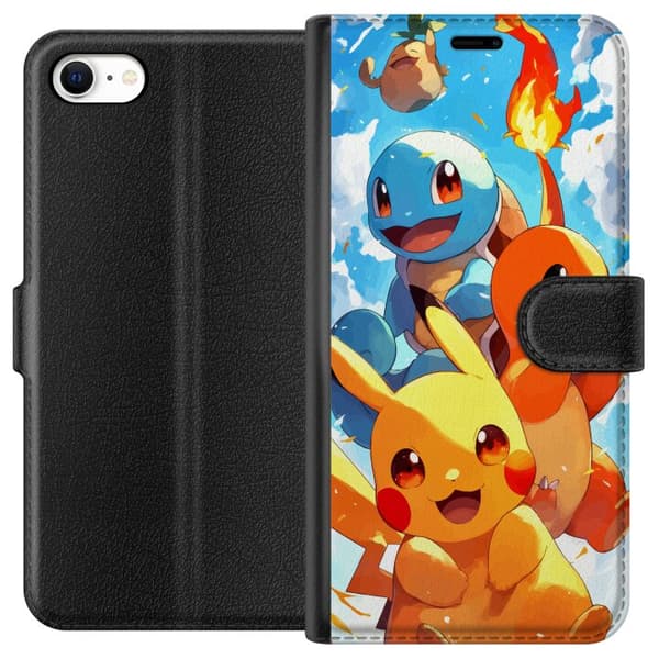 Apple iPhone 6s Tegnebogsetui Pocket Creatures - inspireret af Pokémon uden at nævne navnet