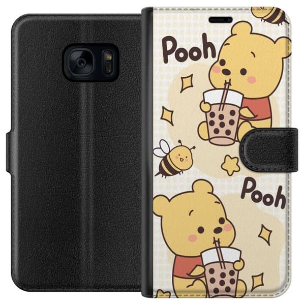 Samsung Galaxy S7 Lommeboketui Nalle Pooh stil - klassisk bjørnemotiv i en ny tolkning