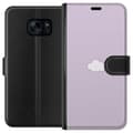 Pikkukuva 1 / 3: Samsung Galaxy S7 Lompakkokotelo Lila Pilvi - minimalistinen pilvi lila taustalla