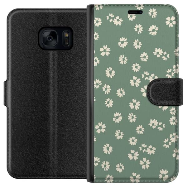 Samsung Galaxy S7 Lompakkokotelo Kukkaisunelma - Värikäs Kukkakuvio