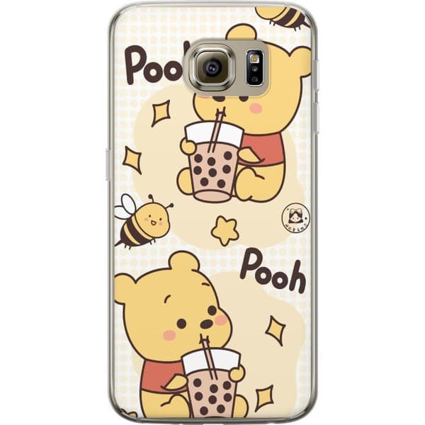 Samsung Galaxy S6 Genomskinligt Skal Nalle Pooh Style – klassiskt björnmotiv i ny tolkning