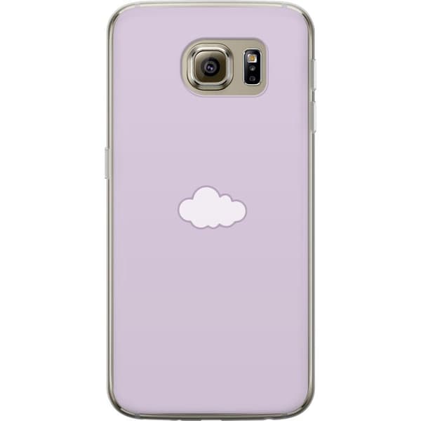 Samsung Galaxy S6 Gjennomsiktig deksel Lilla Sky - minimalistisk sky på en lilla bakgrunn
