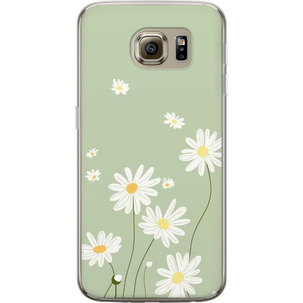 Samsung Galaxy S6 Gennemsigtig cover Præstekraver - blomstret mønster i svensk sommerstil