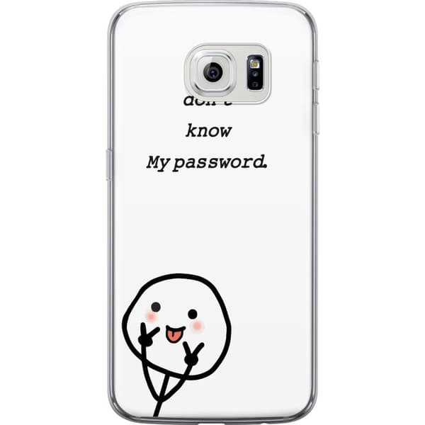 Samsung Galaxy S6 edge Gennemsigtig cover Du Kender Ikke Mit Adgangskode