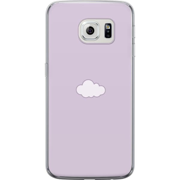 Samsung Galaxy S6 edge Gjennomsiktig deksel Lilla Sky - minimalistisk sky på en lilla bakgrunn