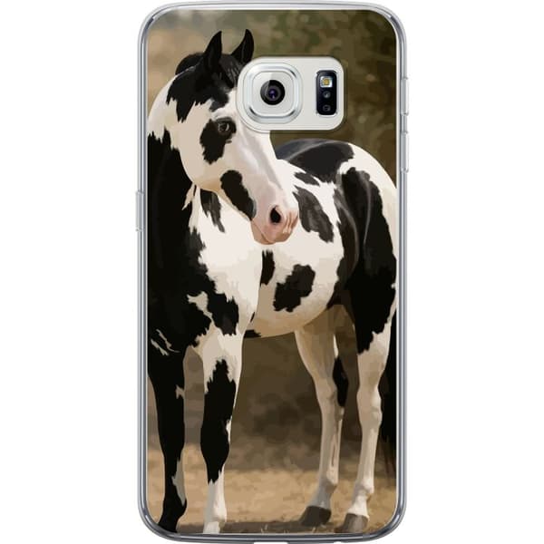 Samsung Galaxy S6 edge Gennemsigtig cover Smuk Hest - elegant illustration af hestemotiv