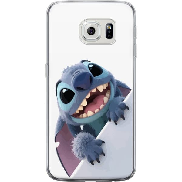 Samsung Galaxy S6 edge Genomskinligt Skal Happy Stitch – glad figur med charmig uttryck