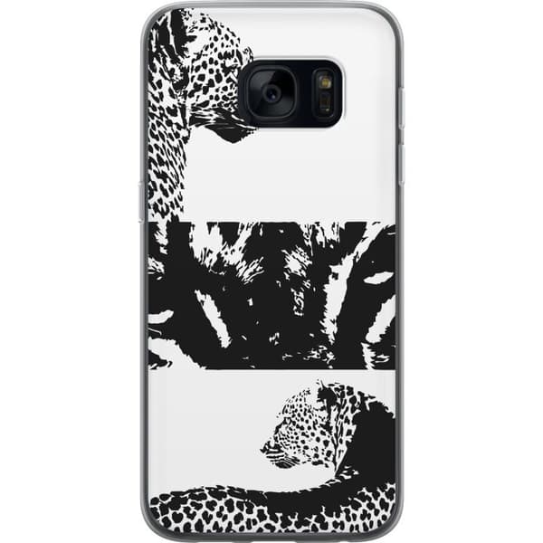 Samsung Galaxy S7 Läpinäkyvä kuori Leopard Faces