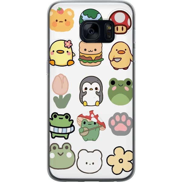 Samsung Galaxy S7 Gennemsigtig cover Kawaii Friends