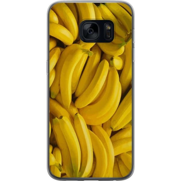 Samsung Galaxy S7 Läpinäkyvä kuori Banaani kuvio