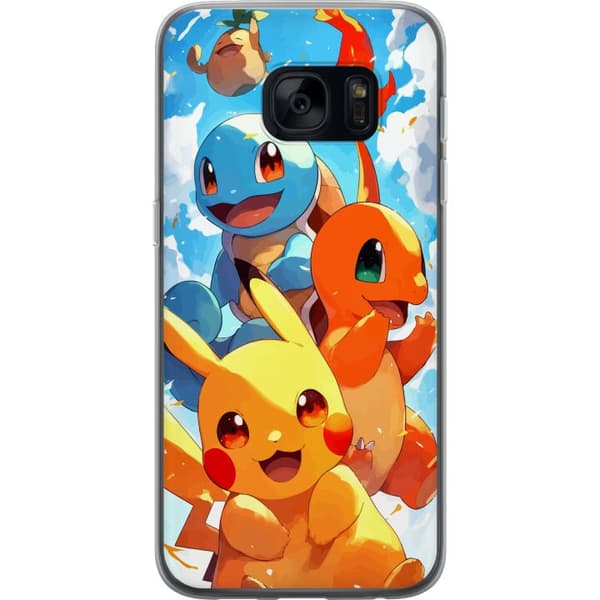 Samsung Galaxy S7 Gennemsigtig cover Pocket Creatures - inspireret af Pokémon uden at nævne navnet
