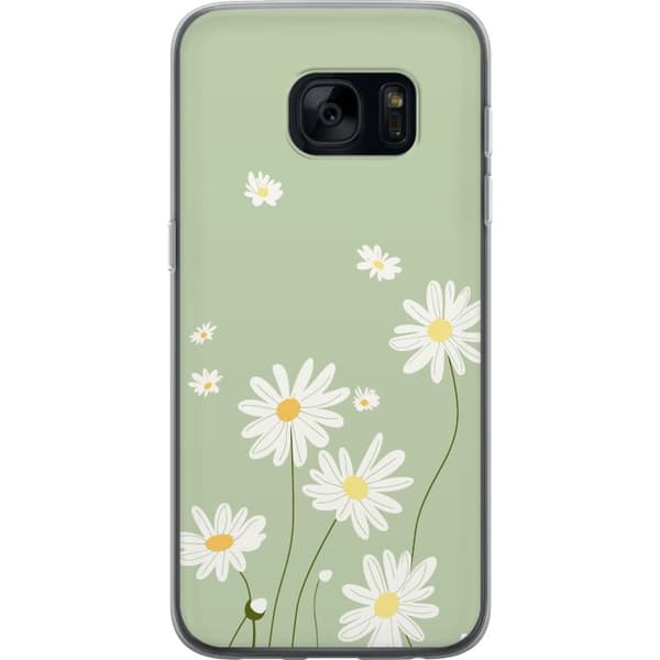 Samsung Galaxy S7 Gennemsigtig cover Præstekraver - blomstret mønster i svensk sommerstil