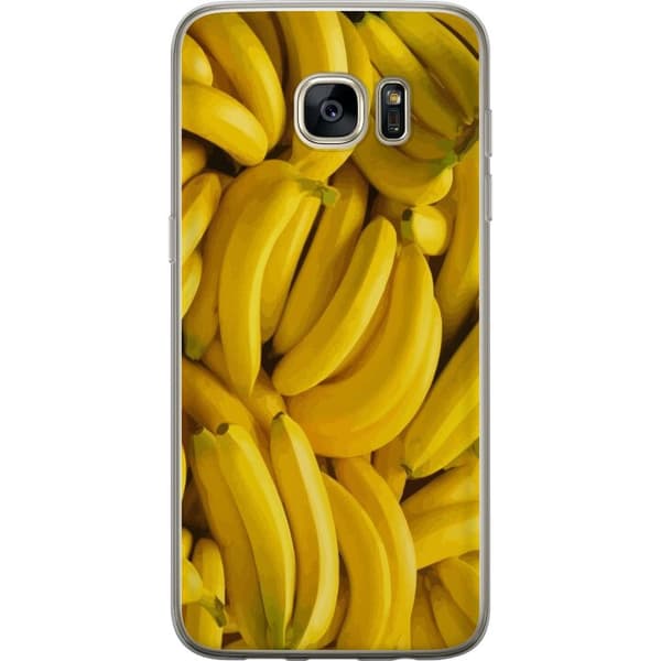 Samsung Galaxy S7 edge Läpinäkyvä kuori Banaani kuvio