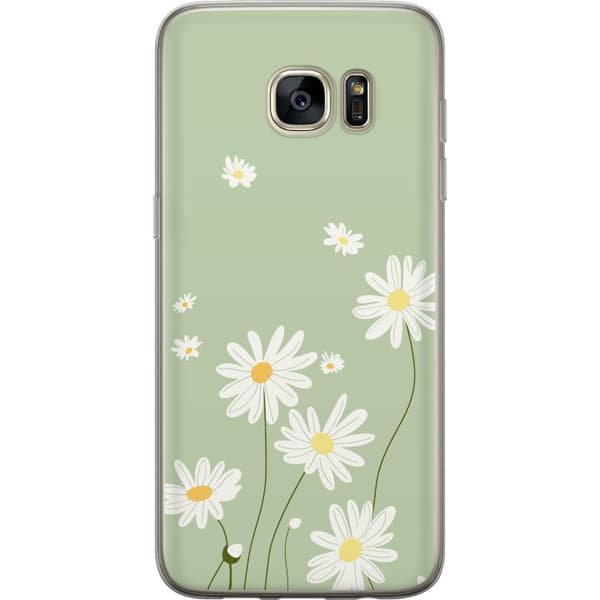 Samsung Galaxy S7 edge Läpinäkyvä kuori Papukaijanpaparit - kukallinen kuviointi ruotsalaiseen kesätyyliin