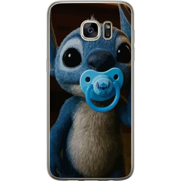 Samsung Galaxy S7 edge Läpinäkyvä kuori Stitch & Napp - vauvateema söpöllä hahmolla