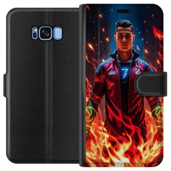 Samsung Galaxy S8 Lommeboketui Ronaldo Inferno - fotballhelt i flammer