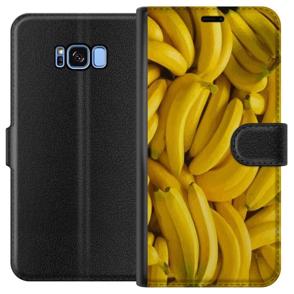Samsung Galaxy S8 Tegnebogsetui Banan mønster