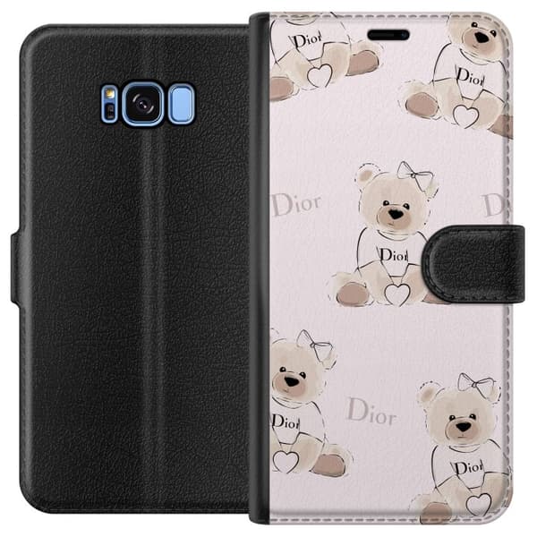Samsung Galaxy S8 Lommeboketui Teddy Dior Vibes - luksuriøs teddybjørn i motestil