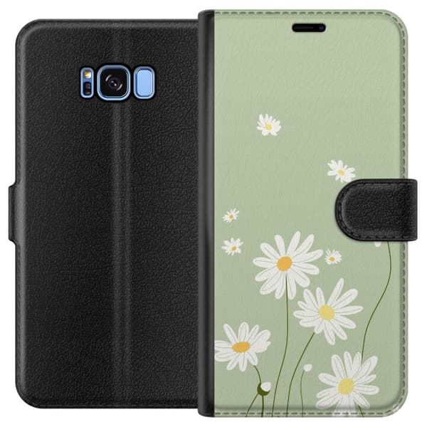 Samsung Galaxy S8 Lommeboketui Prestekrager - blomstrete mønster i svensk sommerstil