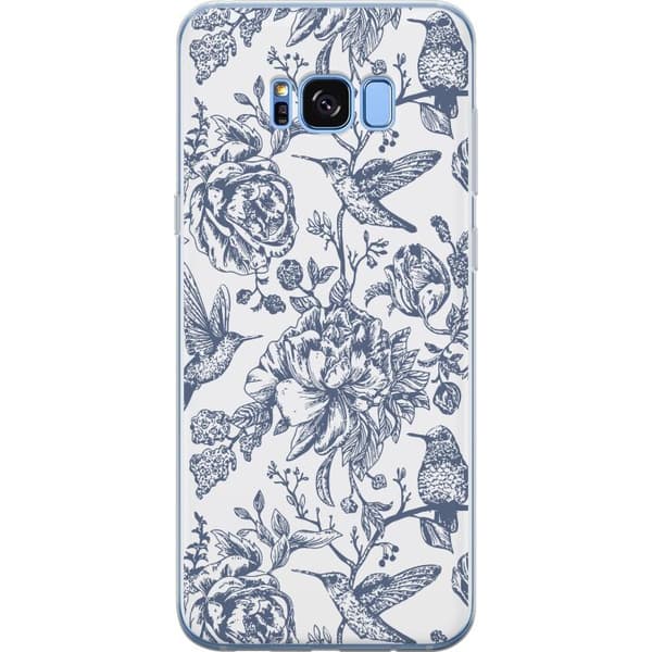 Samsung Galaxy S8 Gjennomsiktig deksel Blomster & Fugler - Romantiskt Vintage-stil Mønster