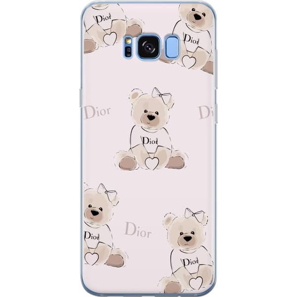 Samsung Galaxy S8 Gennemsigtig cover Teddy Dior Vibes - luksuriøs bamse i modetil
