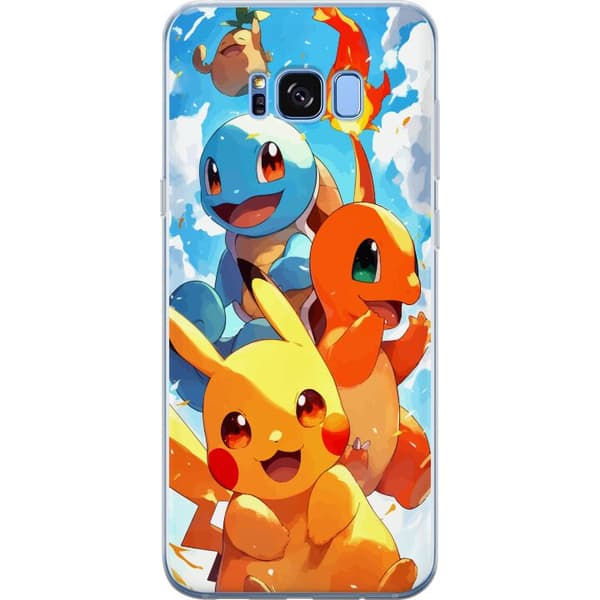 Samsung Galaxy S8 Gennemsigtig cover Pocket Creatures - inspireret af Pokémon uden at nævne navnet