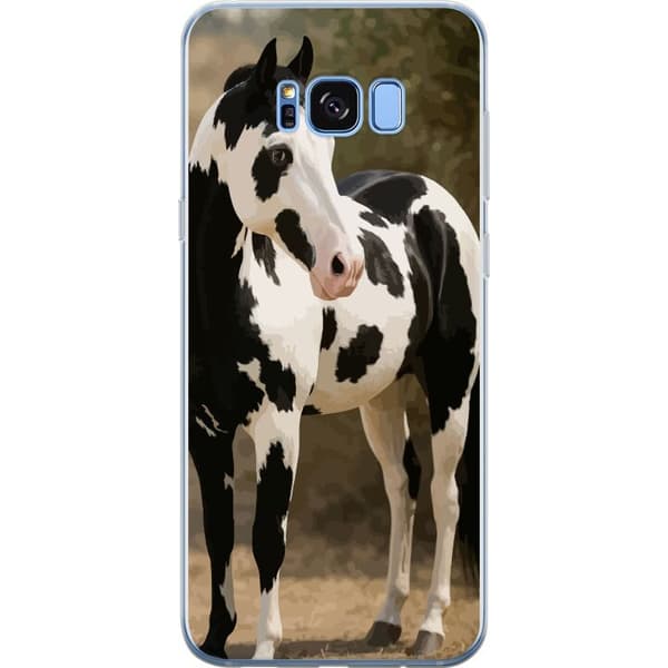 Samsung Galaxy S8 Gjennomsiktig deksel Vakker Hest - elegant illustrasjon av hestemotiv