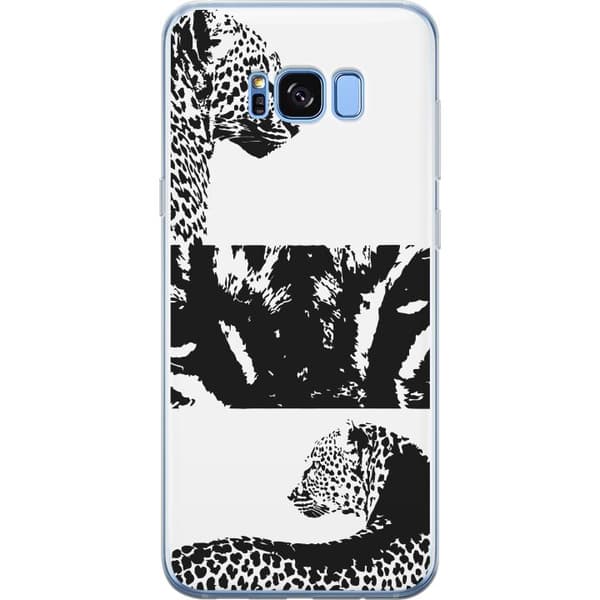 Samsung Galaxy S8+ Läpinäkyvä kuori Leopard Faces