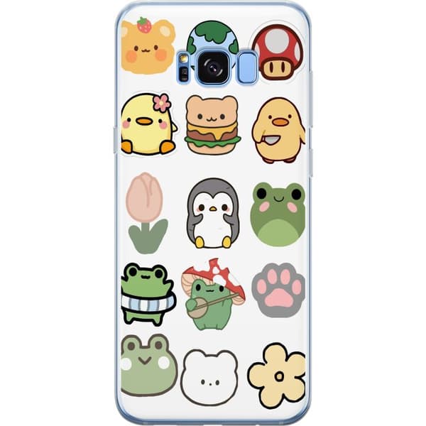 Samsung Galaxy S8+ Genomskinligt Skal Kawaii Friends – söta figurer i japansk stil
