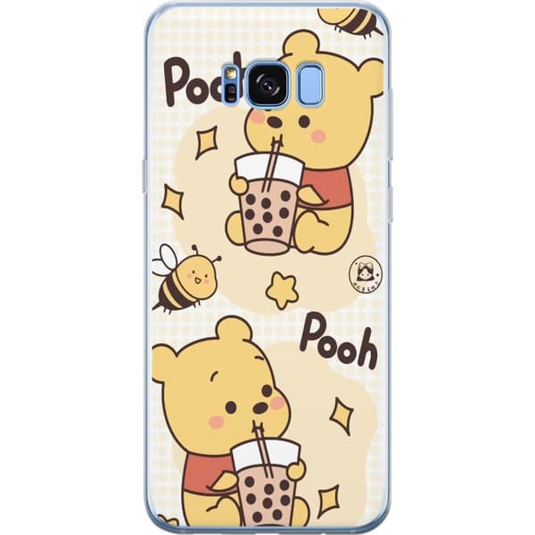 Samsung Galaxy S8+ Genomskinligt Skal Nalle Pooh Style – klassiskt björnmotiv i ny tolkning