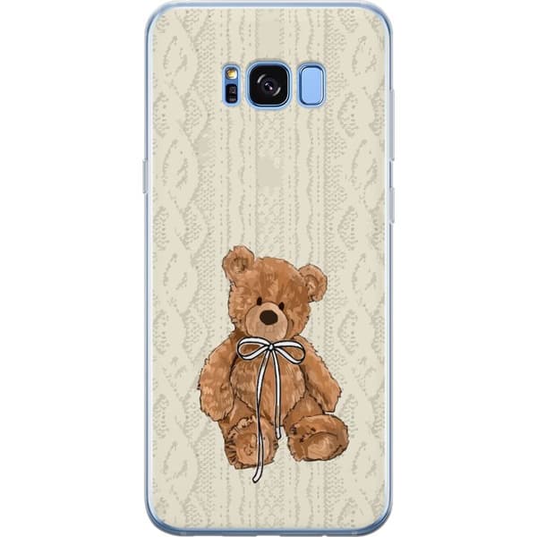 Samsung Galaxy S8+ Genomskinligt Skal Liten Nalle – klassisk nalle i enkel design