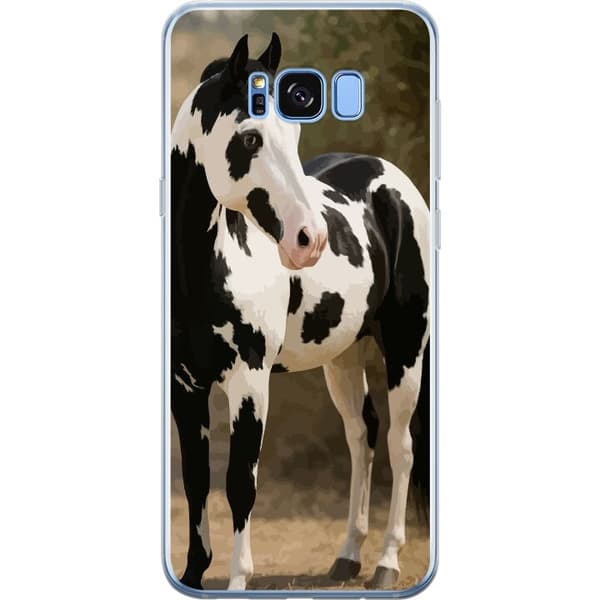 Samsung Galaxy S8+ Genomskinligt Skal Vacker Häst – elegant illustration av hästmotiv