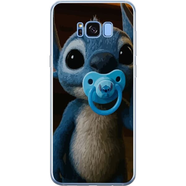Samsung Galaxy S8+ Genomskinligt Skal Stitch & Napp – babytema med söt karaktär