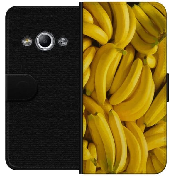 Samsung Galaxy Xcover 3 Lommeboketui Banana mønster