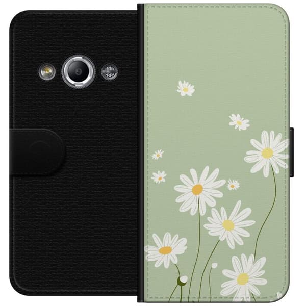 Samsung Galaxy Xcover 3 Lommeboketui Prestekrager - blomstrete mønster i svensk sommerstil