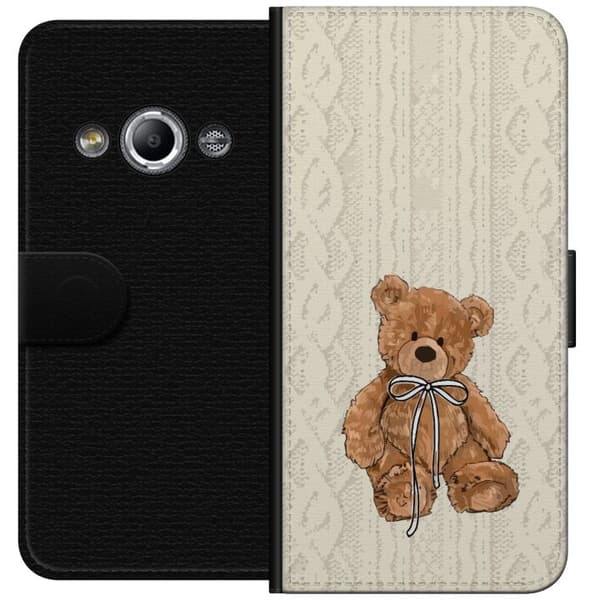 Samsung Galaxy Xcover 3 Tegnebogsetui Lille Teddy – klassisk teddy i enkel design