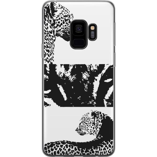 Samsung Galaxy S9 Gjennomsiktig deksel Leopard Faces