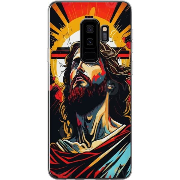 Samsung Galaxy S9+ Gennemsigtig cover Jesus & Kort - religiøst motiv med dyb symbolik
