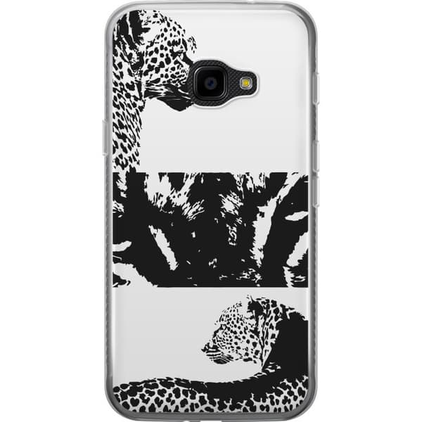 Samsung Galaxy Xcover 4 Gjennomsiktig deksel Leopard Faces