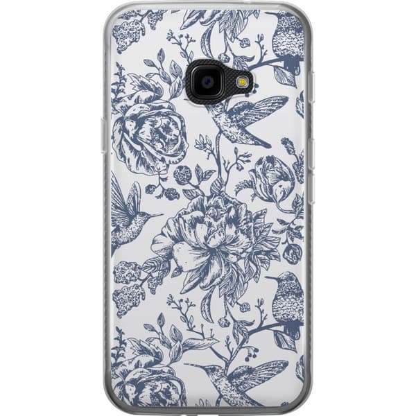 Samsung Galaxy Xcover 4 Läpinäkyvä kuori Kukat & Linnut - Romanttinen Vintage-tyylinen Kuviointi