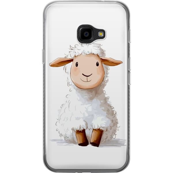 Samsung Galaxy Xcover 4 Gjennomsiktig deksel Søtt Lam - tegneseriestil for barn og babyprodukter