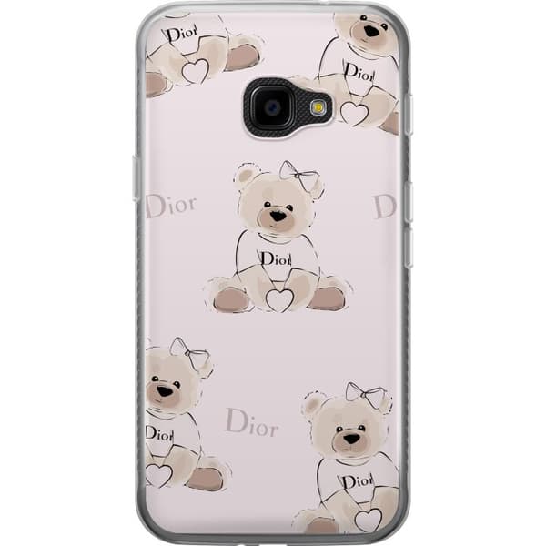 Samsung Galaxy Xcover 4 Gjennomsiktig deksel Teddy Dior Vibes - luksuriøs teddybjørn i motestil